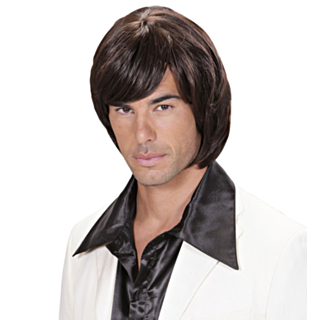 Disco Polkkatukka Peruukki Ruskea