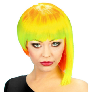 Neon Punk Peruukki Keltainen