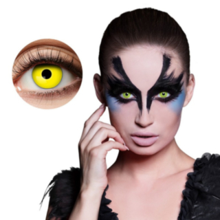 Keltaiset Halloween Piilolinssit