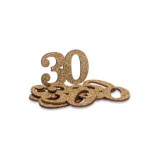 30-vuotis Pöytäkonfetti Kulta