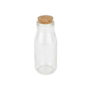 Mini Lasipullo Korkkitulpalla Kirkas