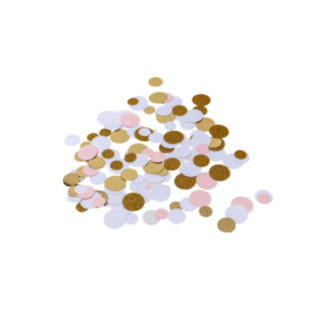 Glitter Pöytäkonfetti Vaaleanpunainen/Valkoinen/Kulta
