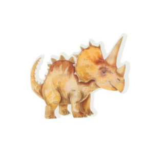 Triceratops Dinosaurus Servietit Ruskea