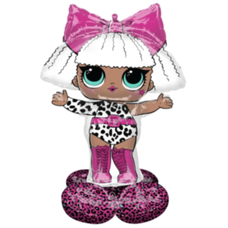 LOL Surprise® Glam Diva Foliopallo Jalustalla