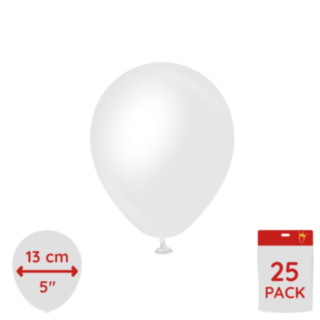 Latexballoner Satin Hvid