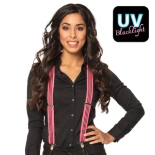 UV Neon Henkselit Pinkki/Musta