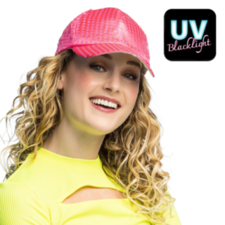 Paljettilippis Neonpinkki