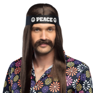 Hippiviikset Ruskea
