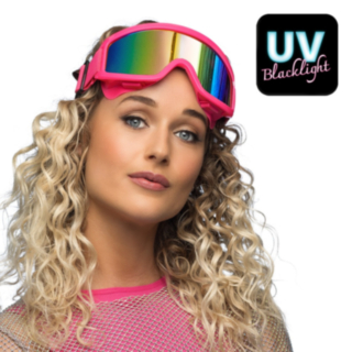 UV-Laskettelulasit Neonpinkki