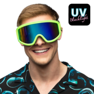 Party Laskettelulasit Neonvihreä