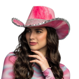 Kimaltava Cowboyhattu Pinkki