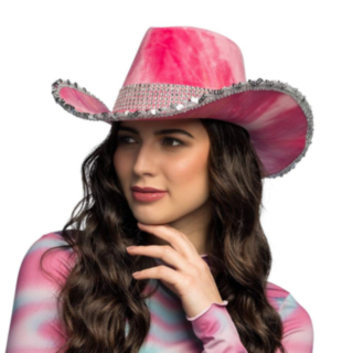 Kimaltava Cowboyhattu Pinkki