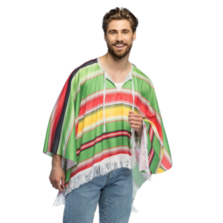 Meksikolainen Poncho Monivärinen