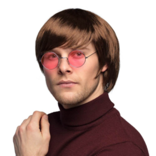 Lyhyt Hippiperuukki Ruskea