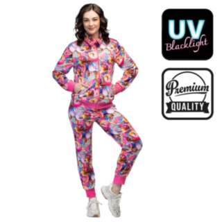 Dancing Babe UV Verkkariasu Pinkki