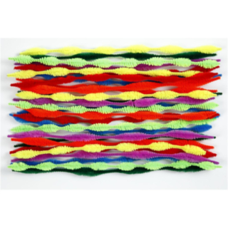 DIY Chenille Piipunrassit Moniväriset, 30 cm x 5–12 mm