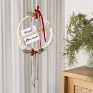 Makramee Joulukranssi, DIY