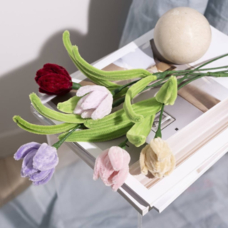 DIY-tulppaanit Vihreä/Vaaleanpunainen