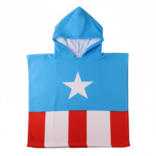 Avengers® Captain America Kylpyponcho Sininen