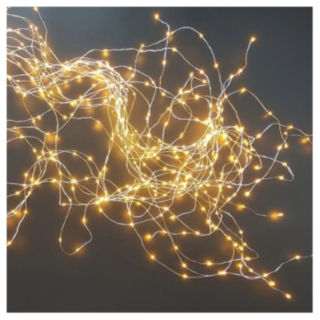 Kuparilanka Vesiputousvalosarja 400 LED Kulta