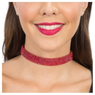 Kimalle Choker Punainen
