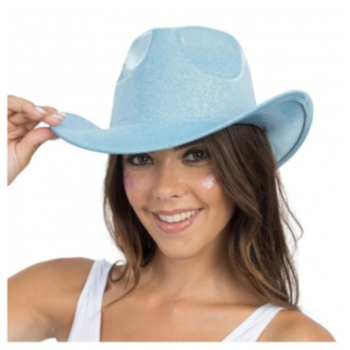 Kimalle Cowboyhattu Vaaleansininen