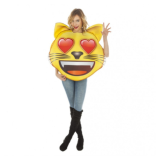 Emoji® Sydänsilmäinen Kissa Asu