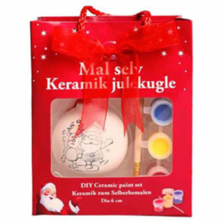 Mal Selv Keramik Julekugle