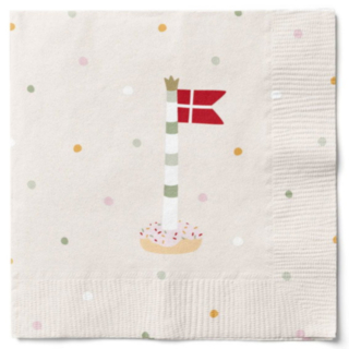 Dannebrog Servietter Beige