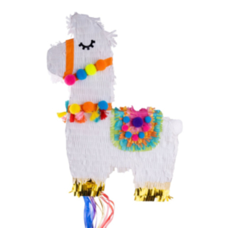 Llama-pinata valkoinen