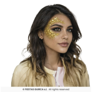 Kultainen glittermeikkipuikko