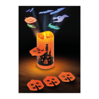 Halloween Projektorivalo LED-steariinikynttilä