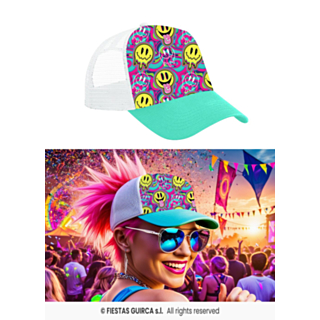 Psykedelisk Smiley Kasket