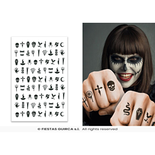 Goottilaiset Halloween-tatuoinnit