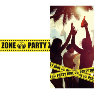Party Zone Eristysnauha Keltainen/Musta