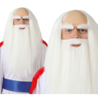 Gallialainen Druidiperuukki Parralla & Kulmakarvoilla