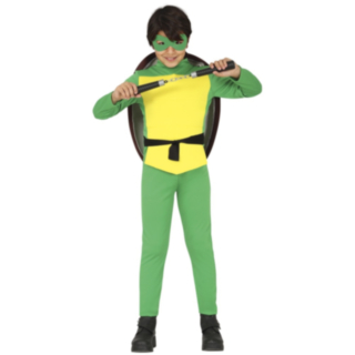 Ninja Kilpikonna Lastenpuku Vihreä