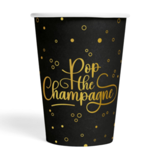 Pop the Champagne Papkrus Sort/Guld