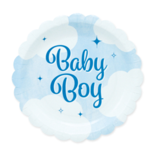 Baby Boy Paptallerkener Blå