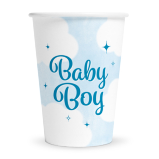 Baby Boy Papkrus Blå/Hvid