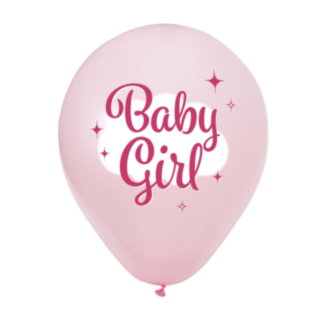 Baby Girl Latexballoner Lyserød