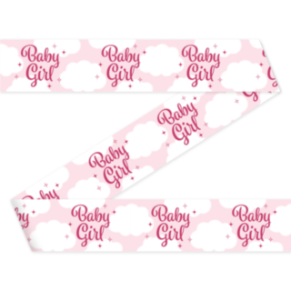 Baby Girl Tape Pink/Hvid