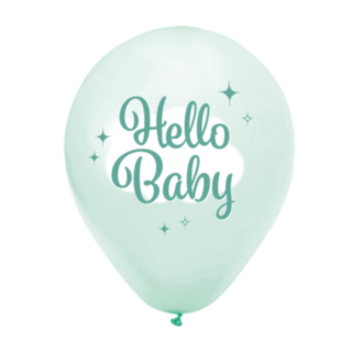 Hello Baby Latexballoner Grøn