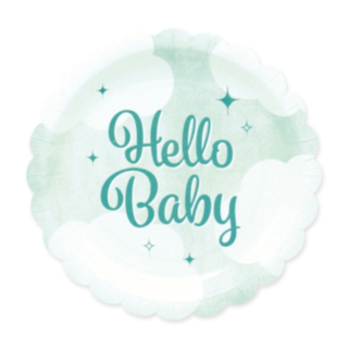Hello Baby Paptallerkener Grøn