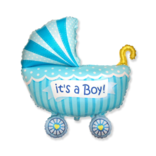 It’s a Boy Barnevogn Folieballon Blå
