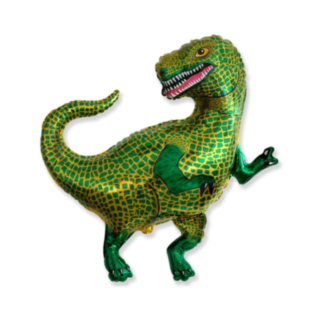 T-Rex Folieballon Grøn/Guld