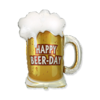 Happy Beer-Day Folieballon Ølkrus