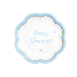 Baby Shower Pahvilautaset Vaaleansiniset