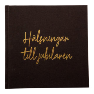 Vieraskirja Terveiset Juhlakalulle Musta