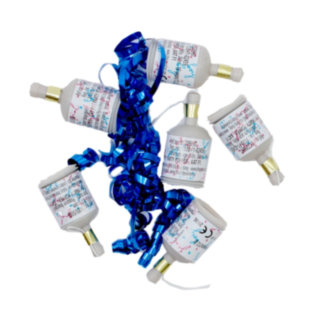 Gender Reveal Party Poppers Sininen